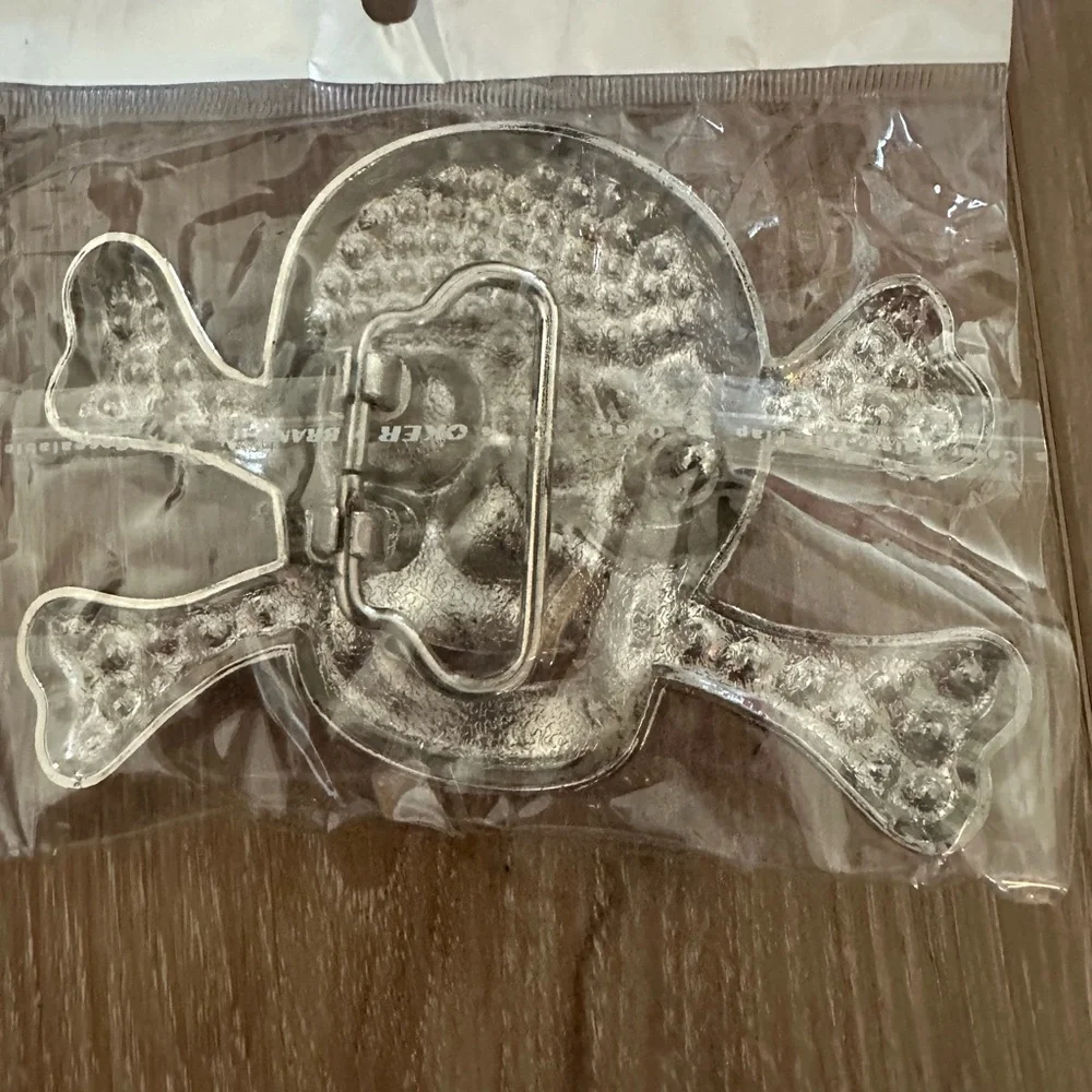 Oker Brand Skull Belt Buckle New